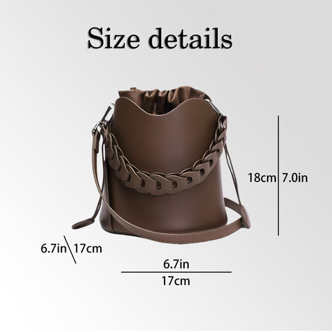 Walesli Purely handmade bucket bag, color can be customized