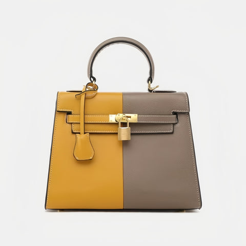 Walesli Purely handmade classic two-color matching bag Color can be customized